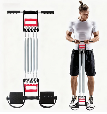 3-in-1 Spring Chest Expander & Full-Body Trainer
