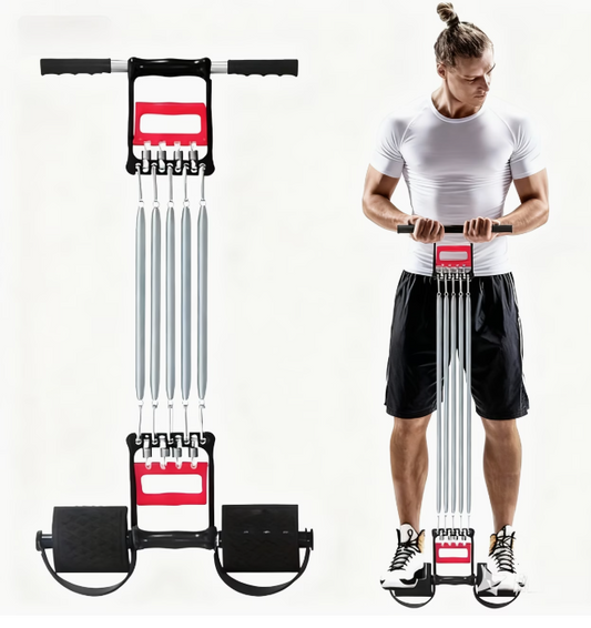 3-in-1 Spring Chest Expander & Full-Body Trainer