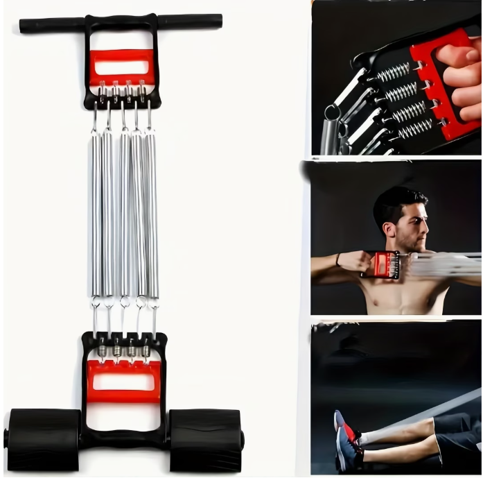 3-in-1 Spring Chest Expander & Full-Body Trainer