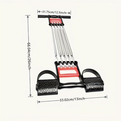 3-in-1 Spring Chest Expander & Full-Body Trainer