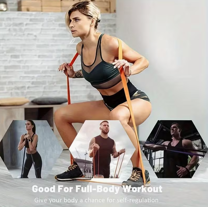 Workout Resistance Bands – 4-Level Set