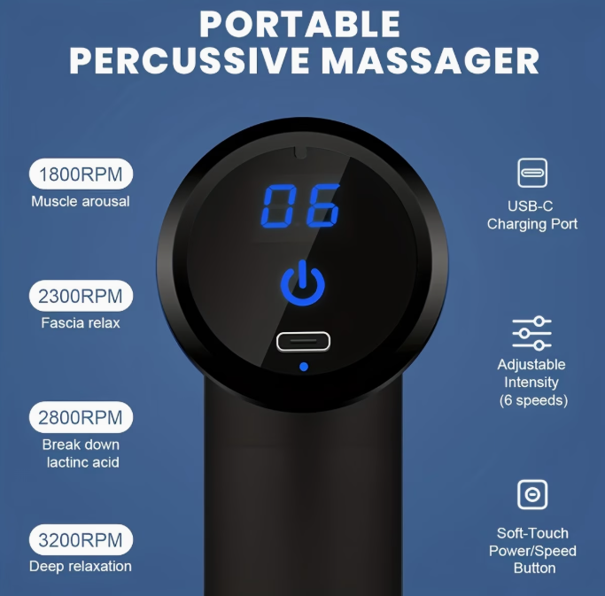 PORTABLE MASSAGING GUN